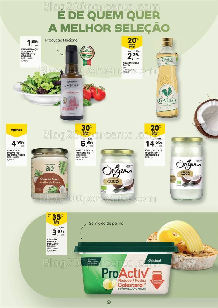 Antevisão Folheto CONTINENTE Alimentação Saudável Promoções de 16 a 28 abril