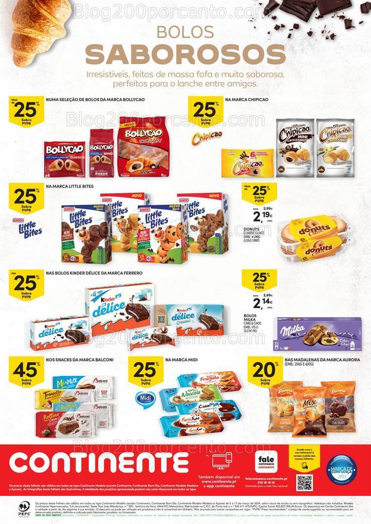 Antevisão Folheto CONTINENTE Bolachas Promoções de 5 a 17 março