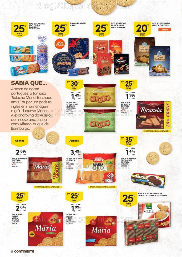 Antevisão Folheto CONTINENTE Bolachas Promoções de 5 a 17 março