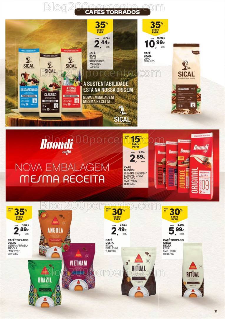 Antevisão Folheto CONTINENTE Especial Cafés Promoções de 15 a 27 outubro