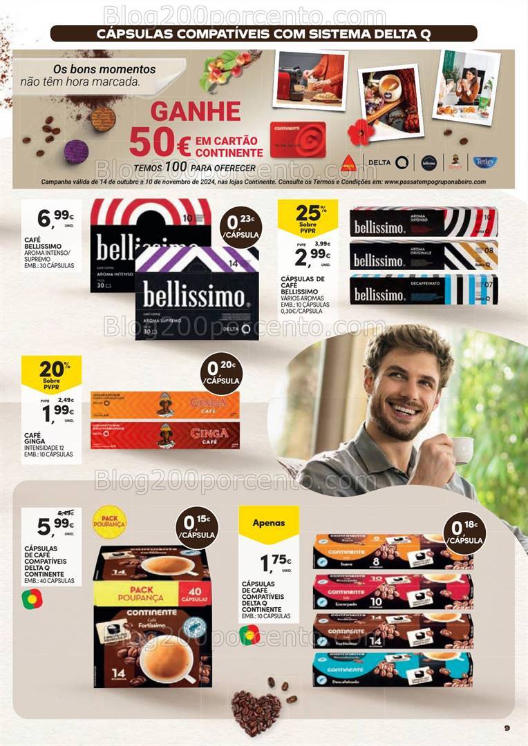Antevisão Folheto CONTINENTE Especial Cafés Promoções de 15 a 27 outubro