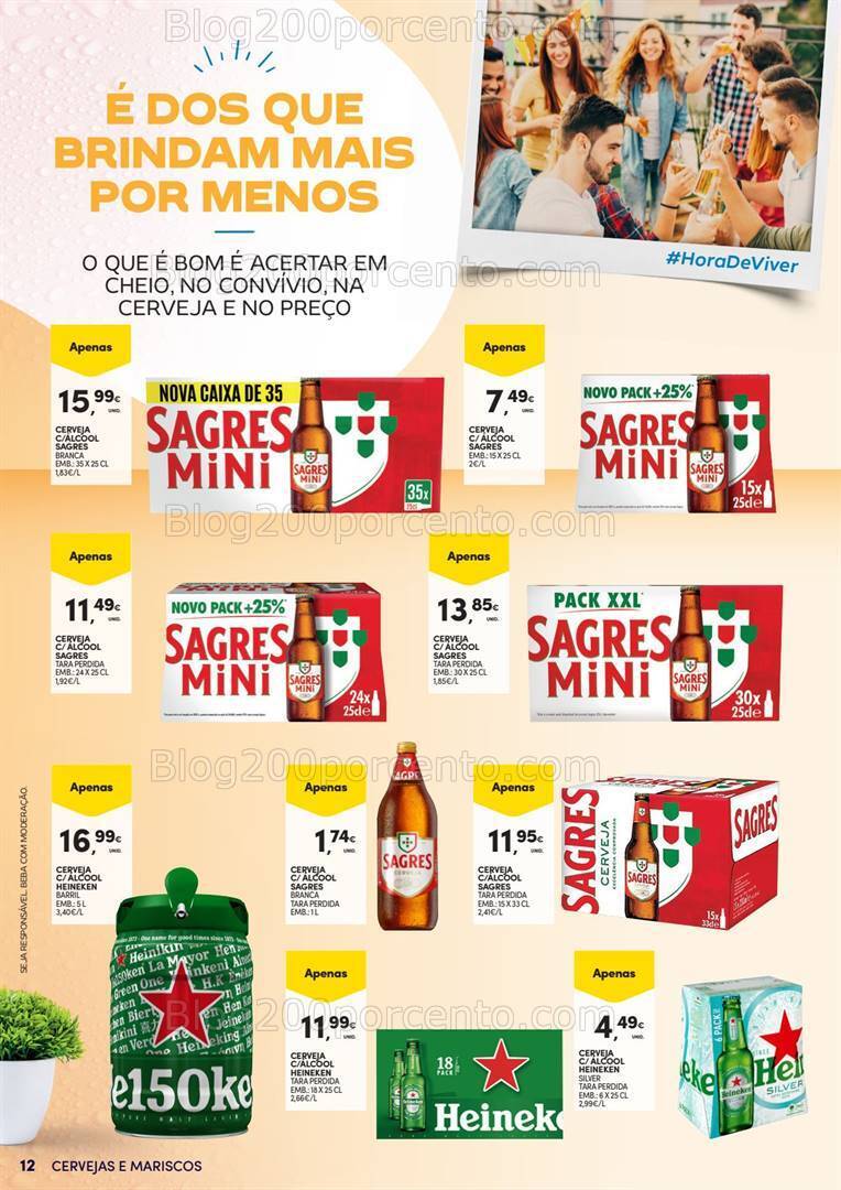 Antevisão Folheto CONTINENTE Cervejas e Mariscos - 28 maio a 9 junho
