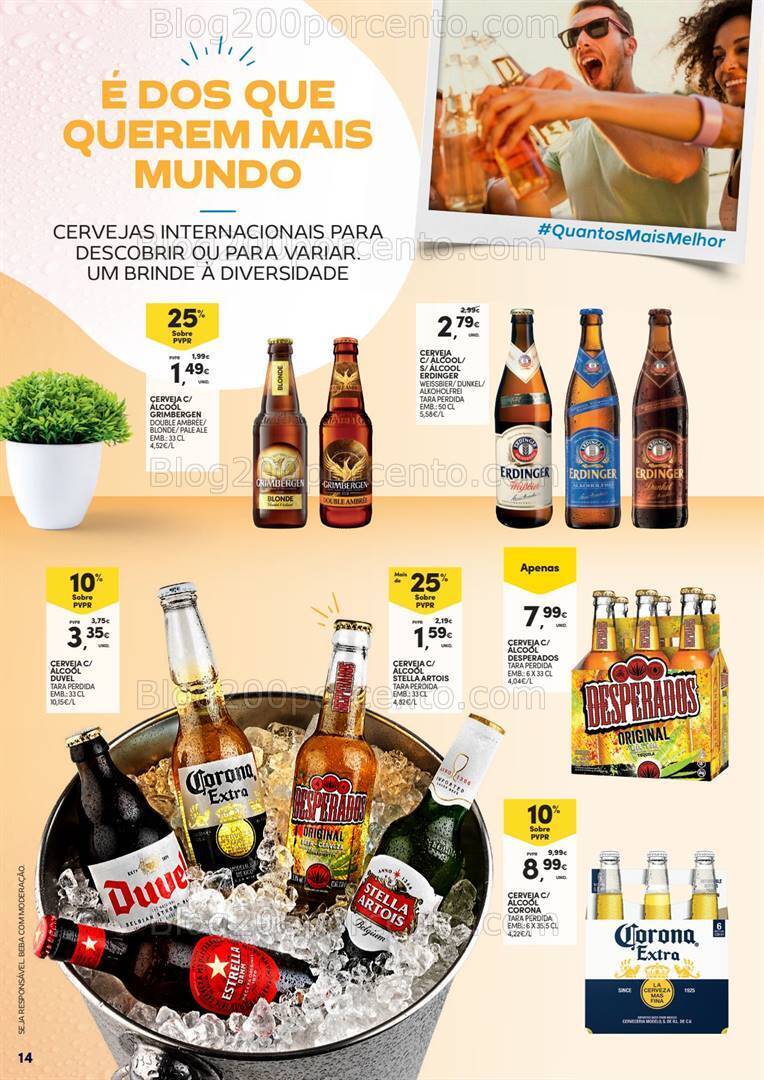 Antevisão Folheto CONTINENTE Cervejas e Mariscos - 28 maio a 9 junho