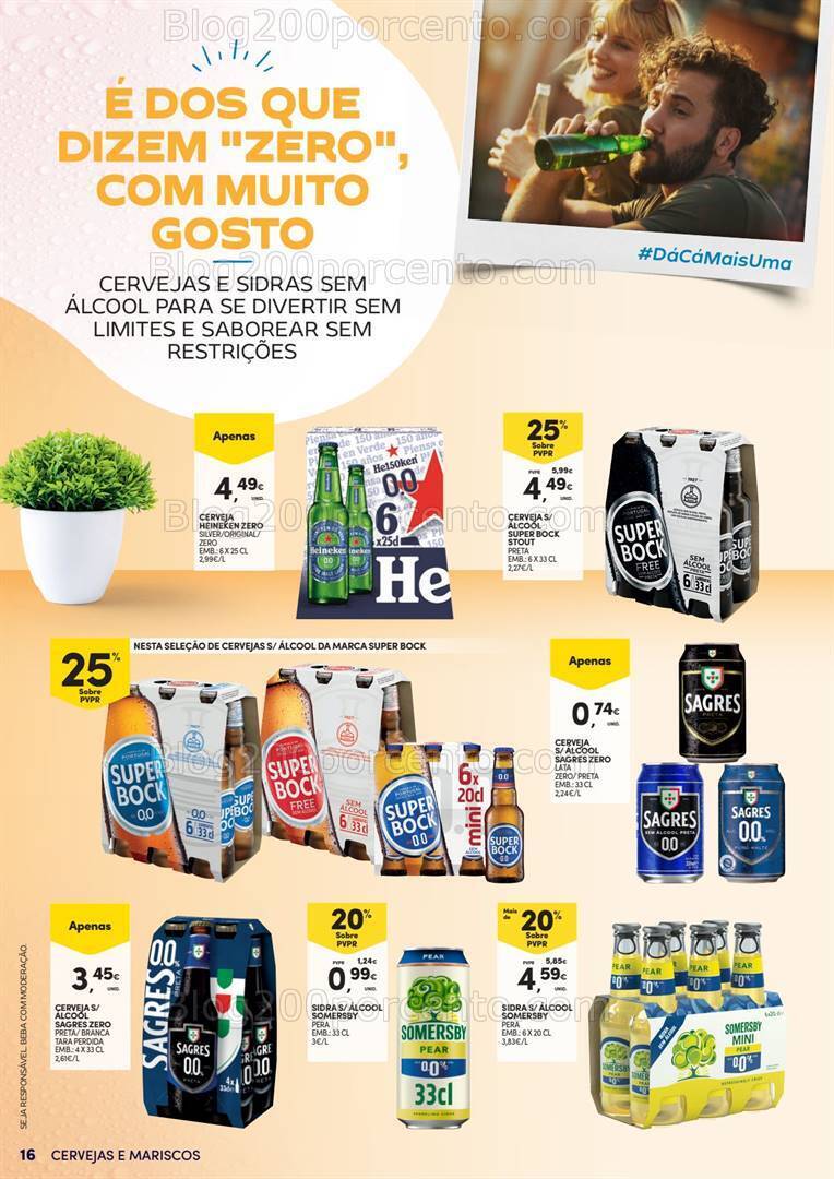 Antevisão Folheto CONTINENTE Cervejas e Mariscos - 28 maio a 9 junho
