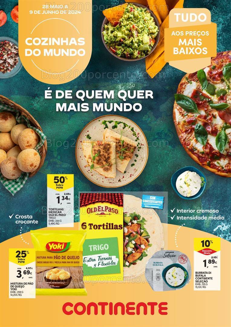Antevisão Folheto CONTINENTE Cozinhas do Mundo - 28 maio a 9 junho