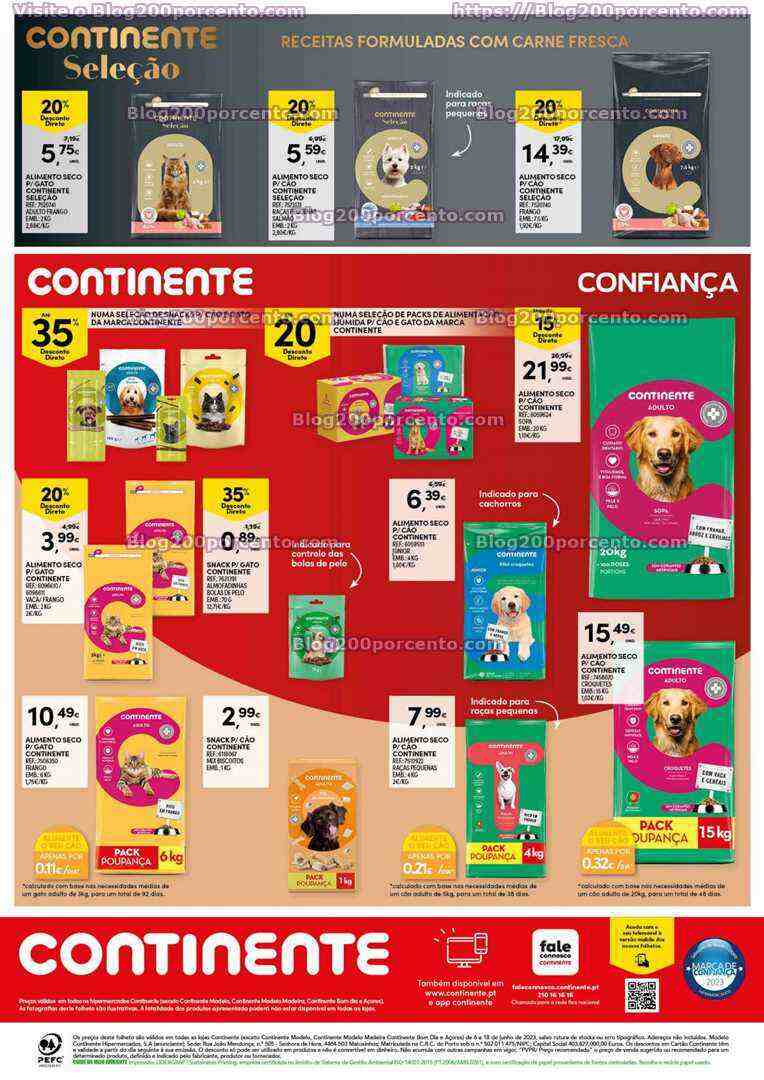 Antevisão Folheto CONTINENTE Feira Animal Promoções de 6 a 18 junho