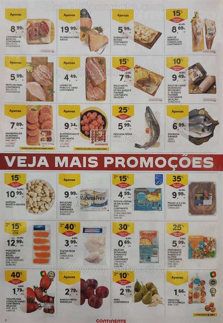 Antevisão Folheto CONTINENTE Promoções Fim de Semana - 19 a 22 abril