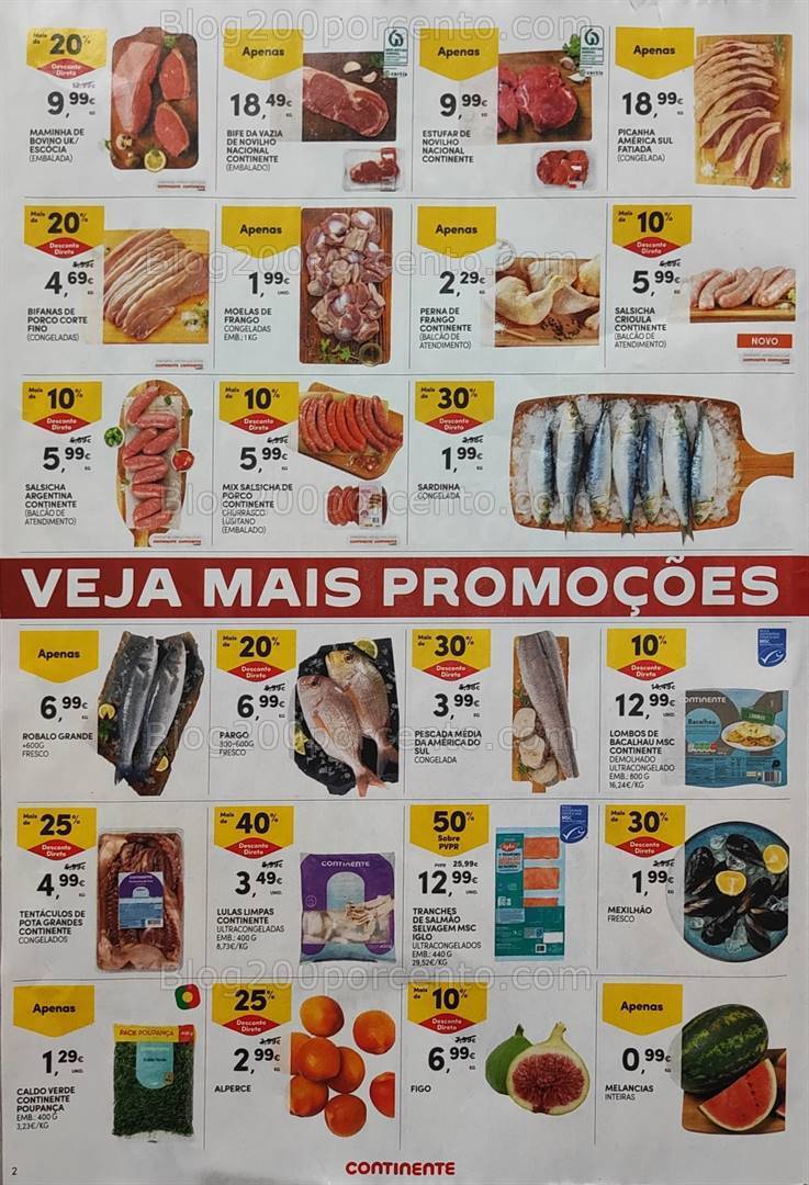 Antevisão Folheto CONTINENTE Promoções Fim de Semana 21 a 24 junho