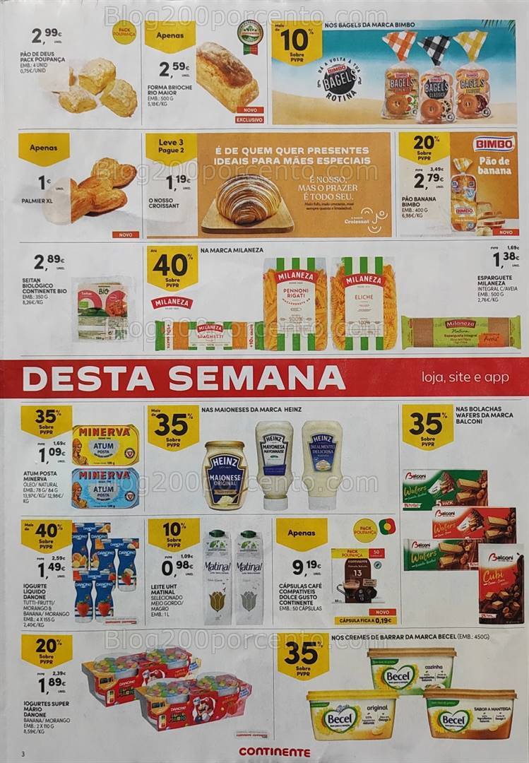 Antevisão Folheto CONTINENTE Promoções Fim de Semana 21 a 24 junho