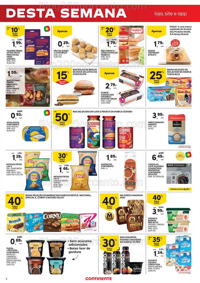 Antevisão Folheto CONTINENTE Promoções Fim de Semana - 6 a 9 setembro