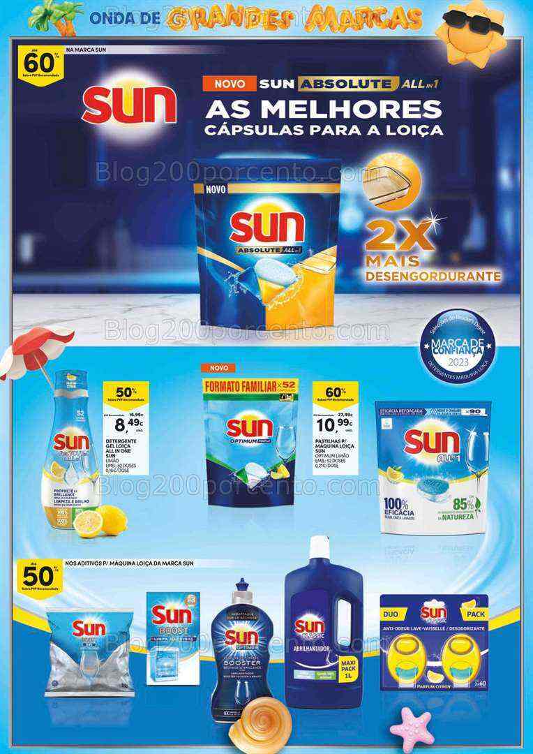 Antevisão Folheto CONTINENTE Grandes Marcas Verão Promoções de 18 a 30 julho