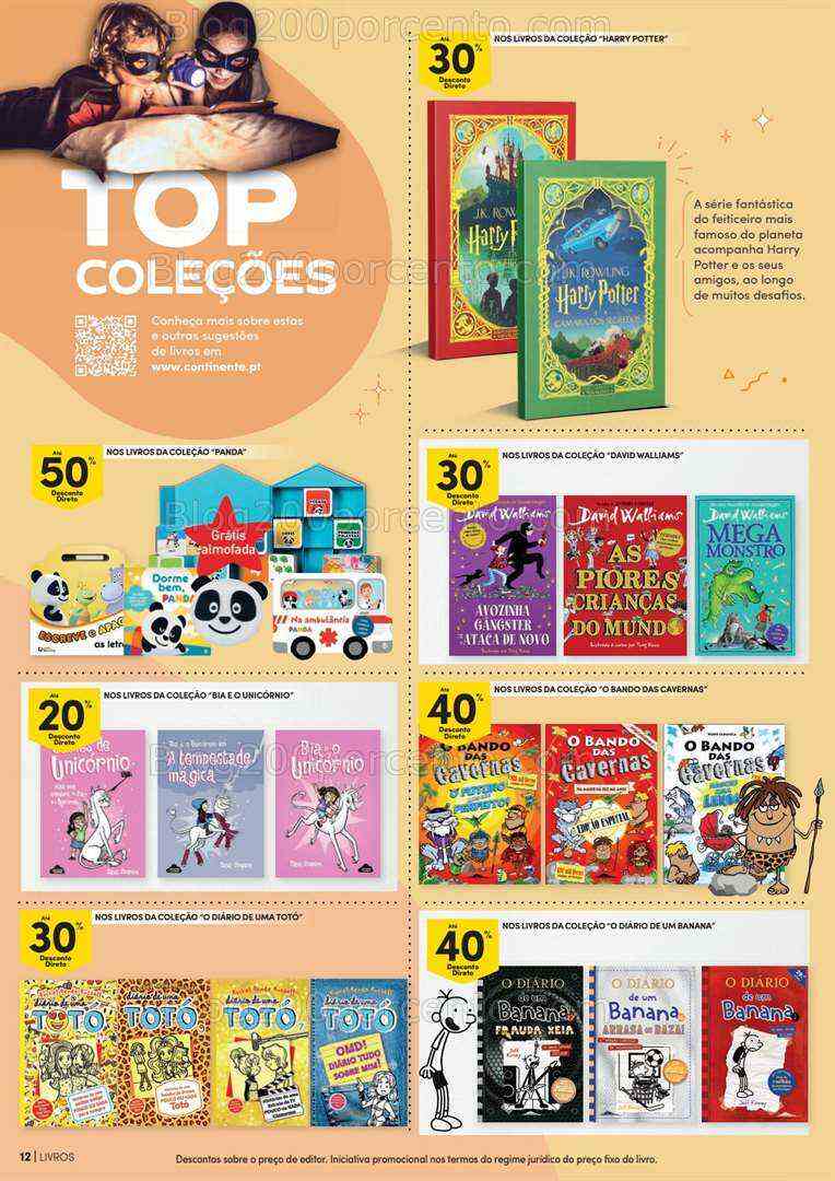 Antevisão Folheto CONTINENTE Mercado do Livro Promoções de 4 a 16 julho