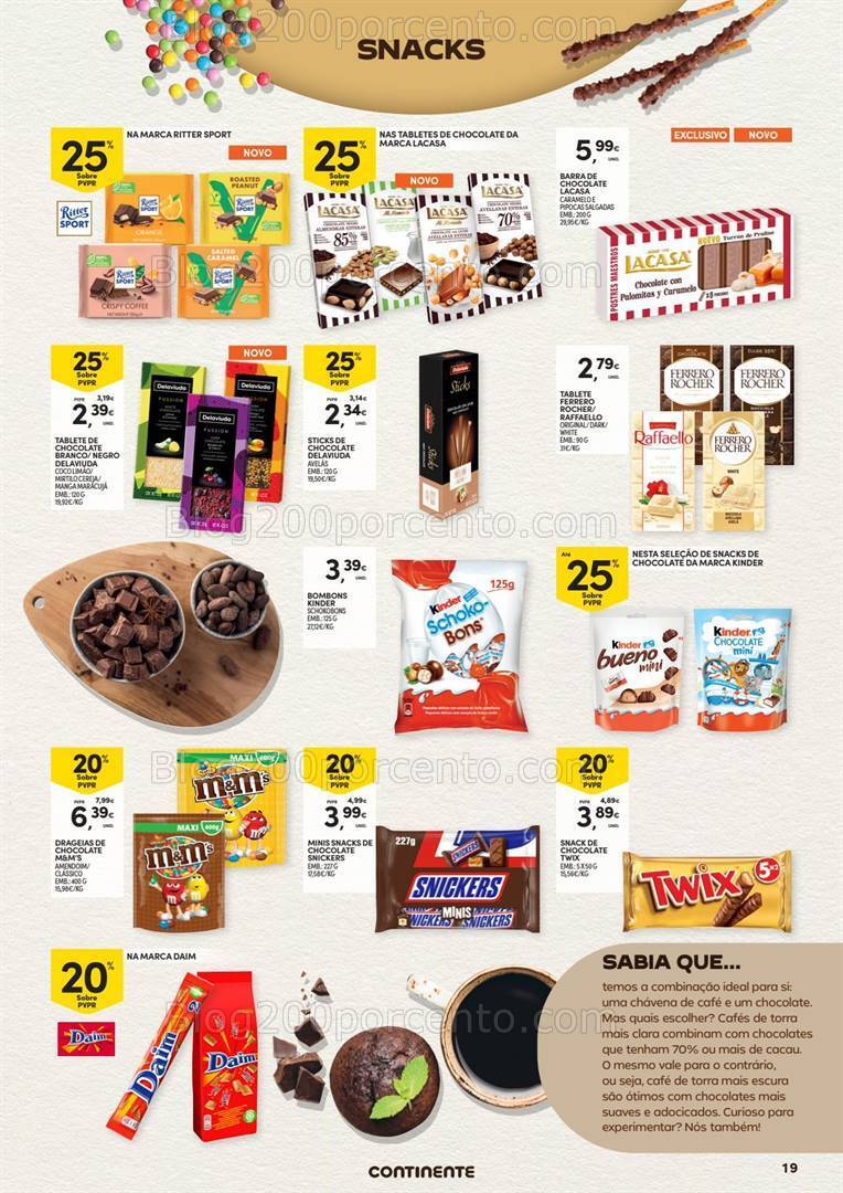 Antevisão Folheto CONTINENTE Modelo Bebidas Quentes - 24 outubro a 12 novembro