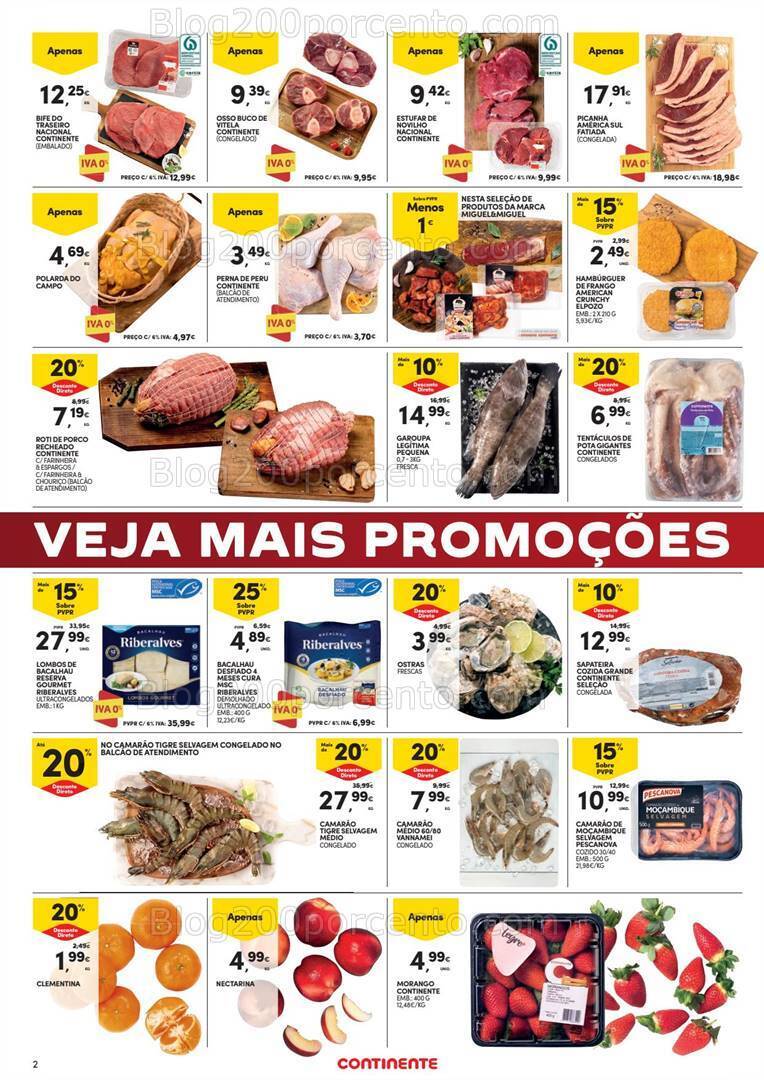 Antevisão Folheto CONTINENTE Fim de Semana Natal Promoções de 22 a 25 dezembro