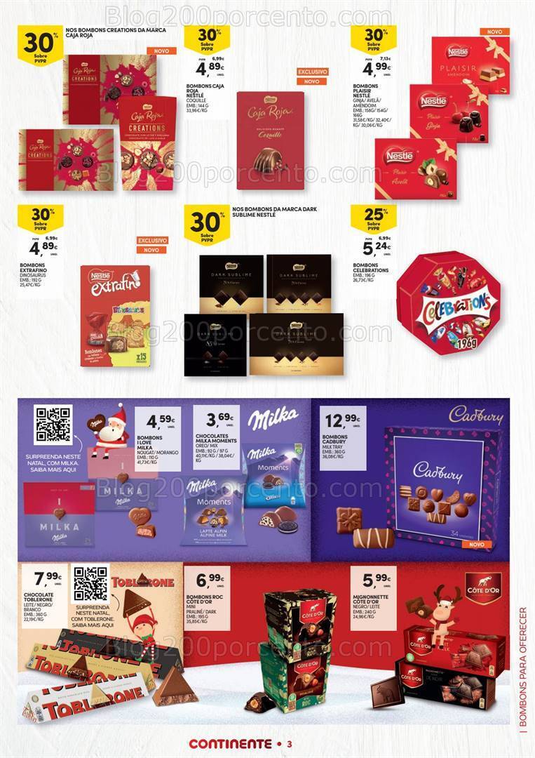 Antevisão Folheto CONTINENTE Natal Alimentar Promoções de 14 novembro a 24 dezembro