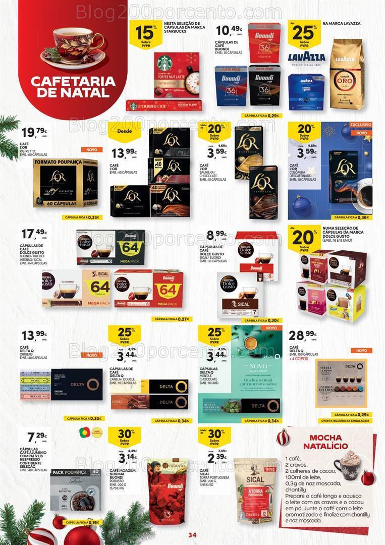 Antevisão Folheto CONTINENTE Natal Alimentar Promoções de 14 novembro a 24 dezembro