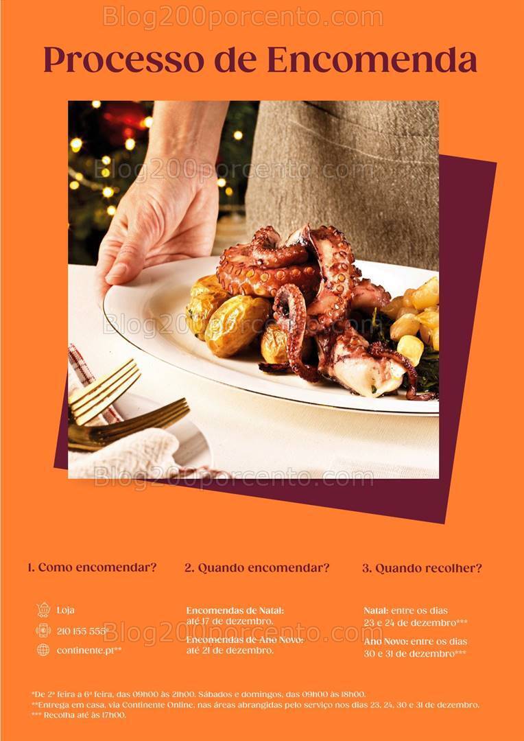 Antevisão Folheto CONTINENTE Take Away Natal Promoções de 31 outubro a 31 dezembro