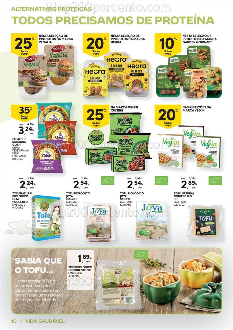 Antevisão Folheto CONTINENTE Vida Saudável Promoções de 22 outubro a 3 novembro