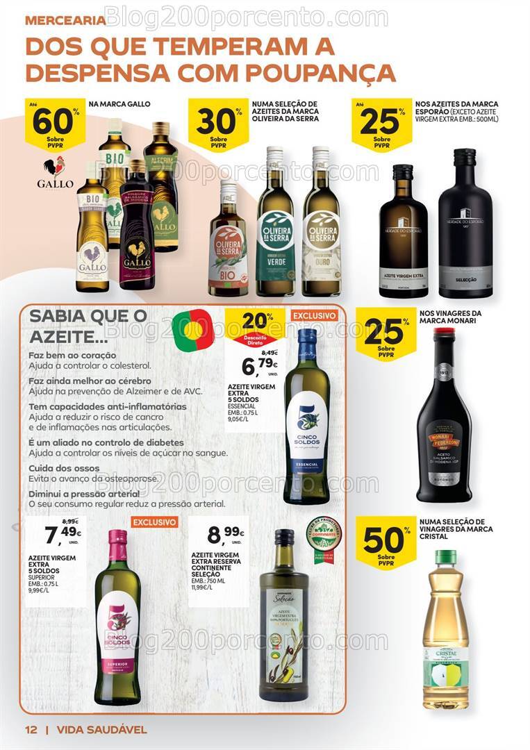 Antevisão Folheto CONTINENTE Vida Saudável Promoções de 22 outubro a 3 novembro