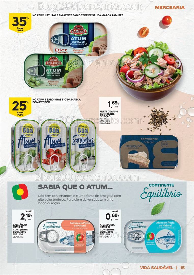 Antevisão Folheto CONTINENTE Vida Saudável Promoções de 22 outubro a 3 novembro