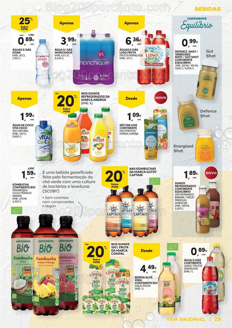 Antevisão Folheto CONTINENTE Vida Saudável Promoções de 22 outubro a 3 novembro