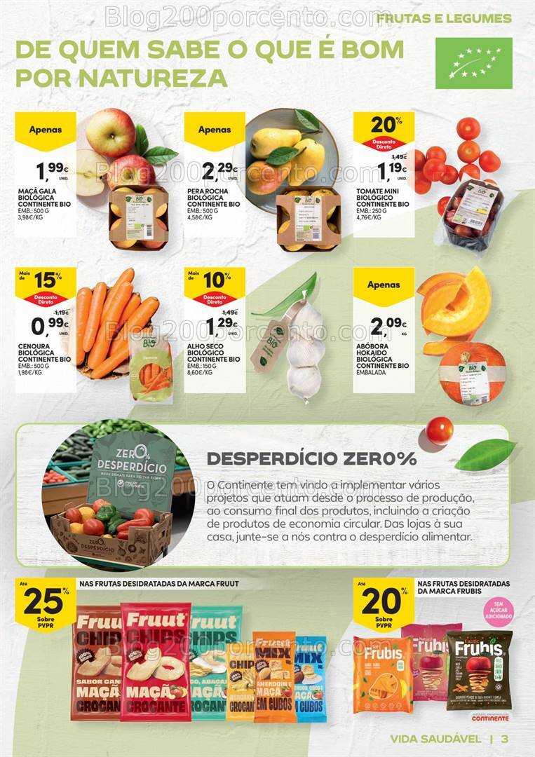 Antevisão Folheto CONTINENTE Vida Saudável Promoções de 22 outubro a 3 novembro