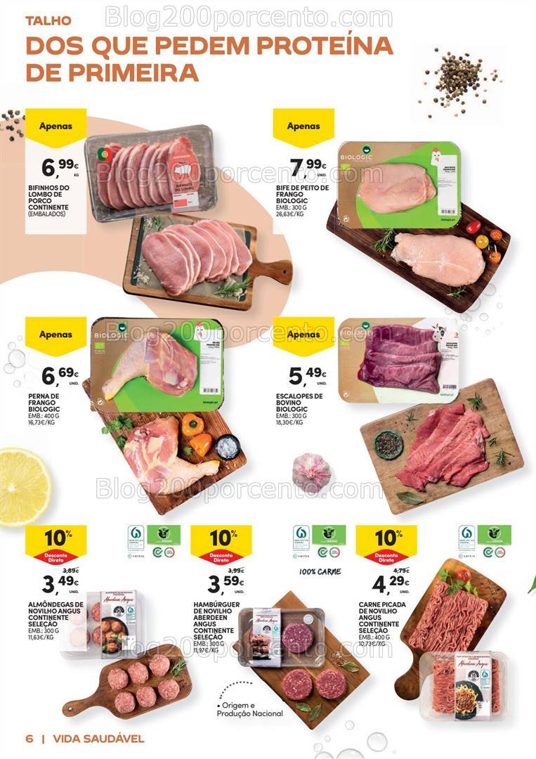 Antevisão Folheto CONTINENTE Vida Saudável Promoções de 22 outubro a 3 novembro