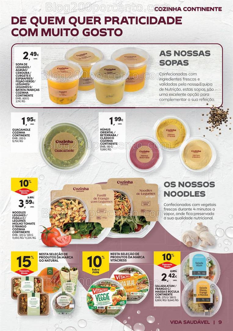 Antevisão Folheto CONTINENTE Vida Saudável Promoções de 22 outubro a 3 novembro