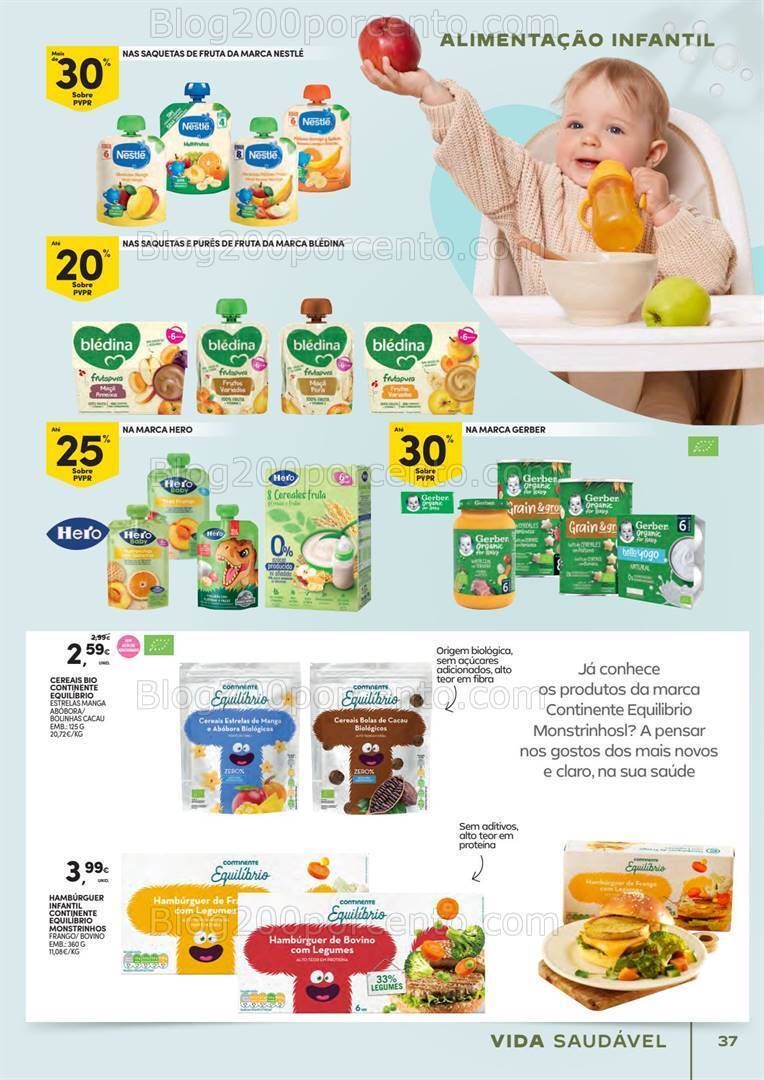 Antevisão Folheto CONTINENTE Vida Saudável Promoções de 30 abril a 12 maio