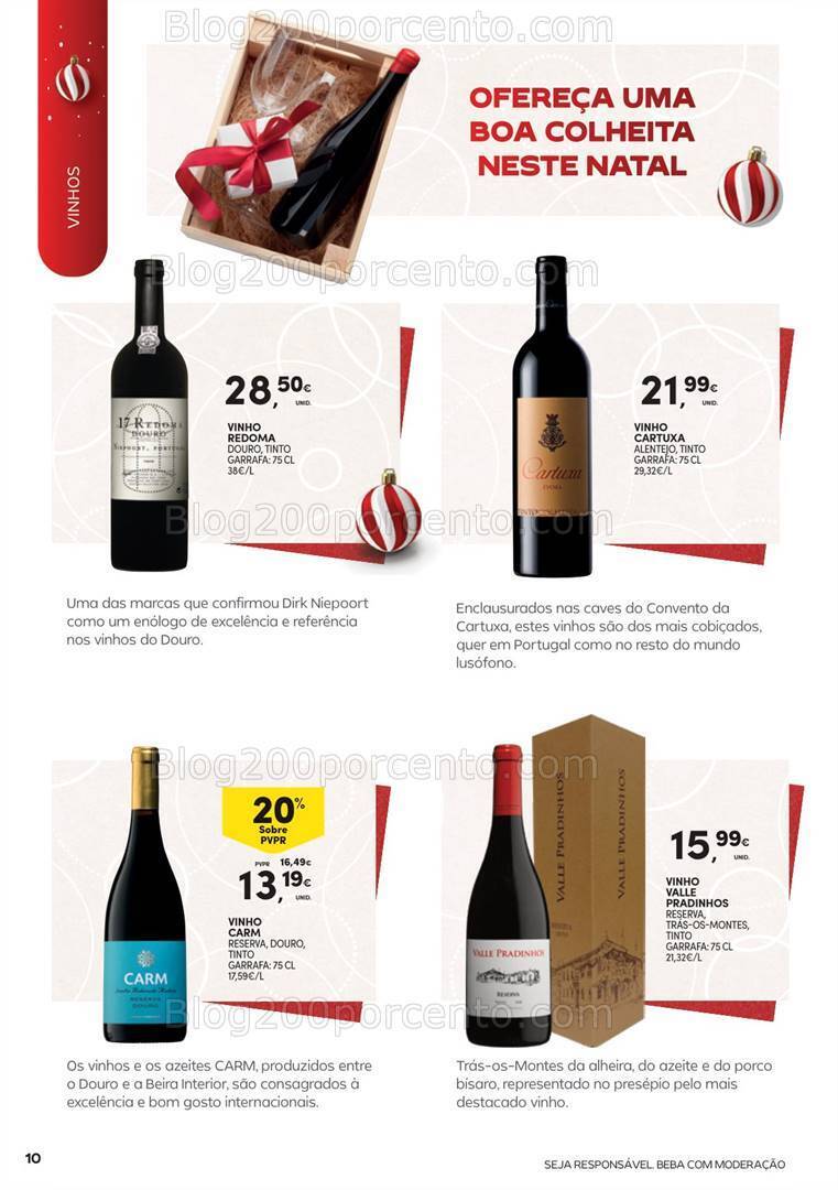 Antevisão Folheto CONTINENTE Presentes de Natal Garrafeira - 31 outubro a 24 dezembro