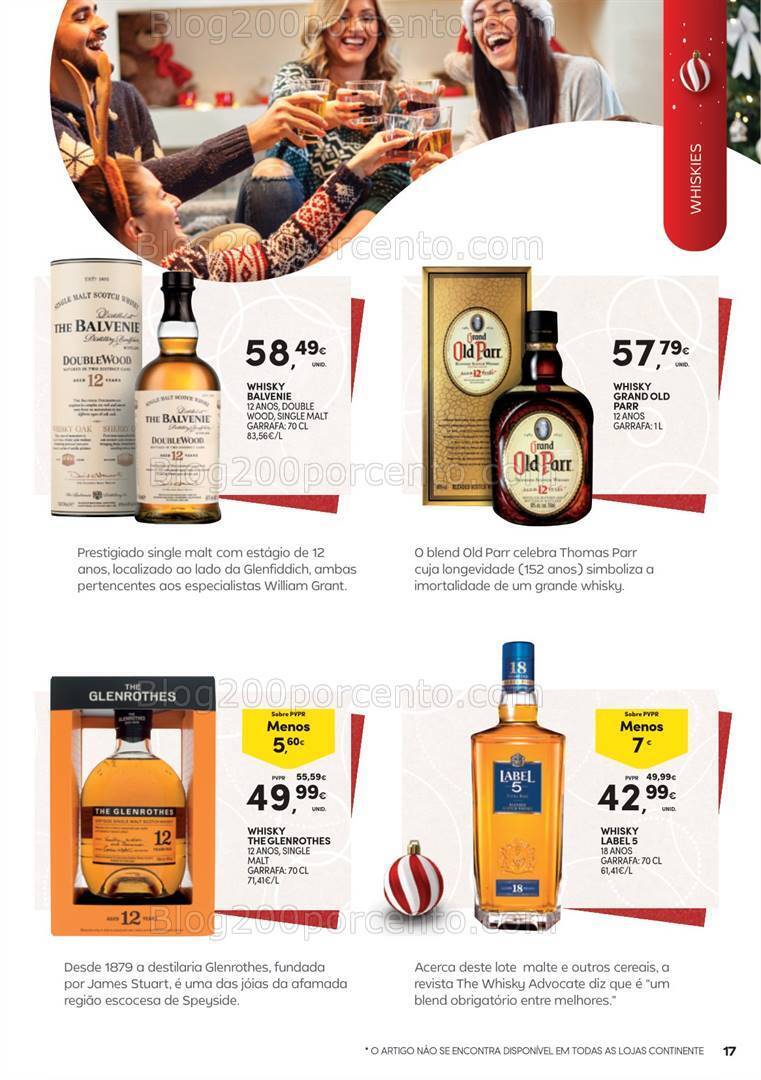Antevisão Folheto CONTINENTE Presentes de Natal Garrafeira - 31 outubro a 24 dezembro