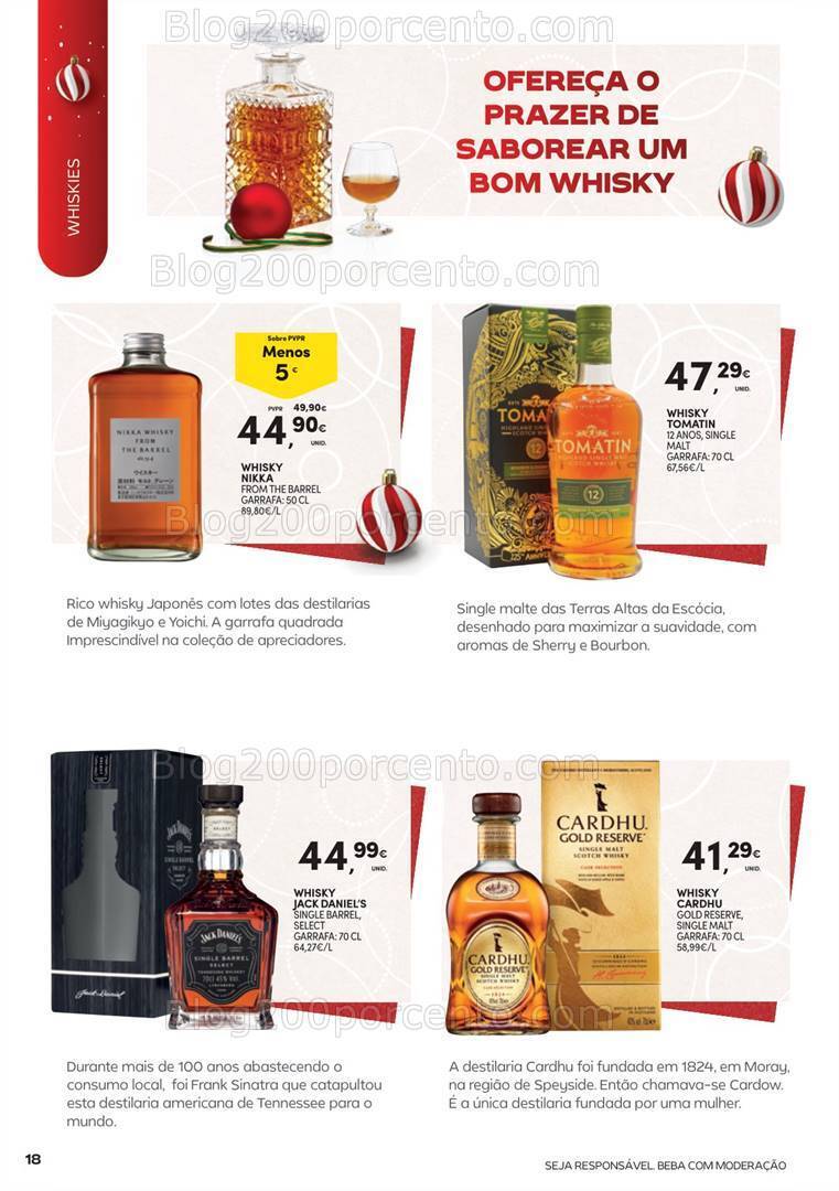 Antevisão Folheto CONTINENTE Presentes de Natal Garrafeira - 31 outubro a 24 dezembro