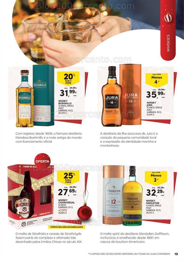 Antevisão Folheto CONTINENTE Presentes de Natal Garrafeira - 31 outubro a 24 dezembro