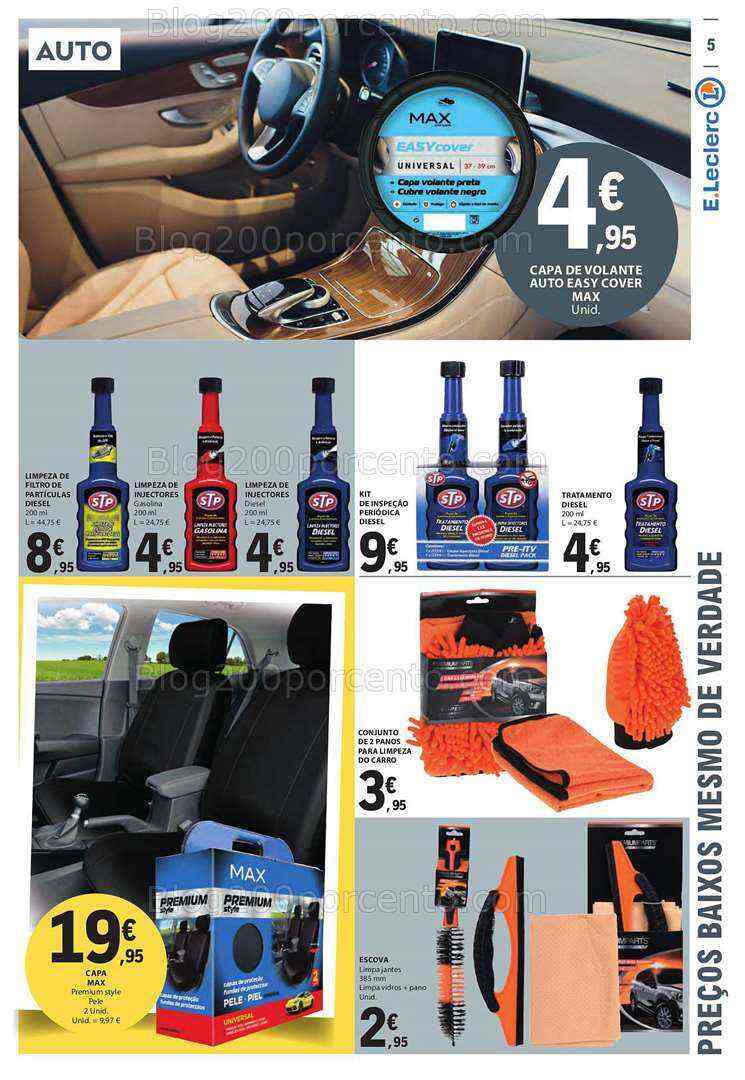 Antevisão Folheto E-LECLERC Bazar Verão Promoções de 6 a 19 julho