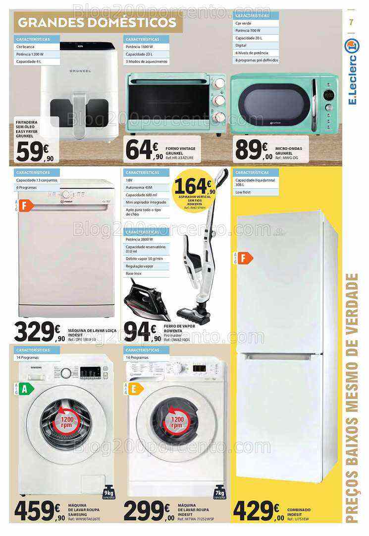 Antevisão Folheto E-LECLERC Bazar Verão Promoções de 6 a 19 julho