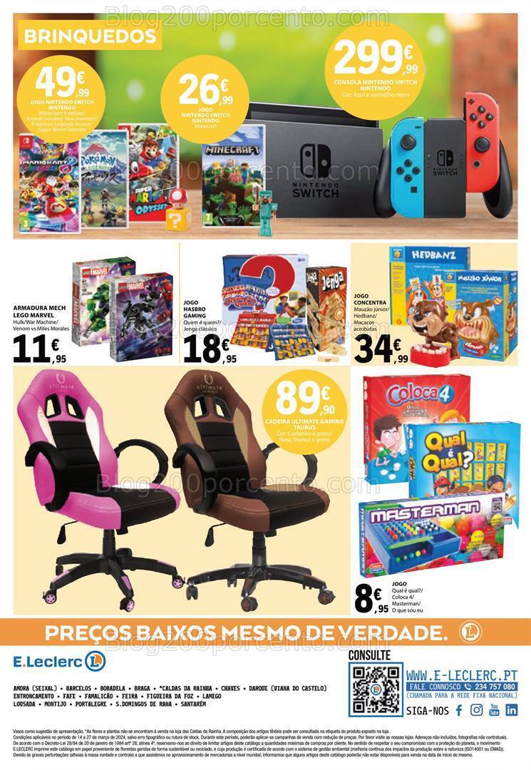 Antevisão Folheto E-LECLERC Bazar Promoções de 14 a 27 março