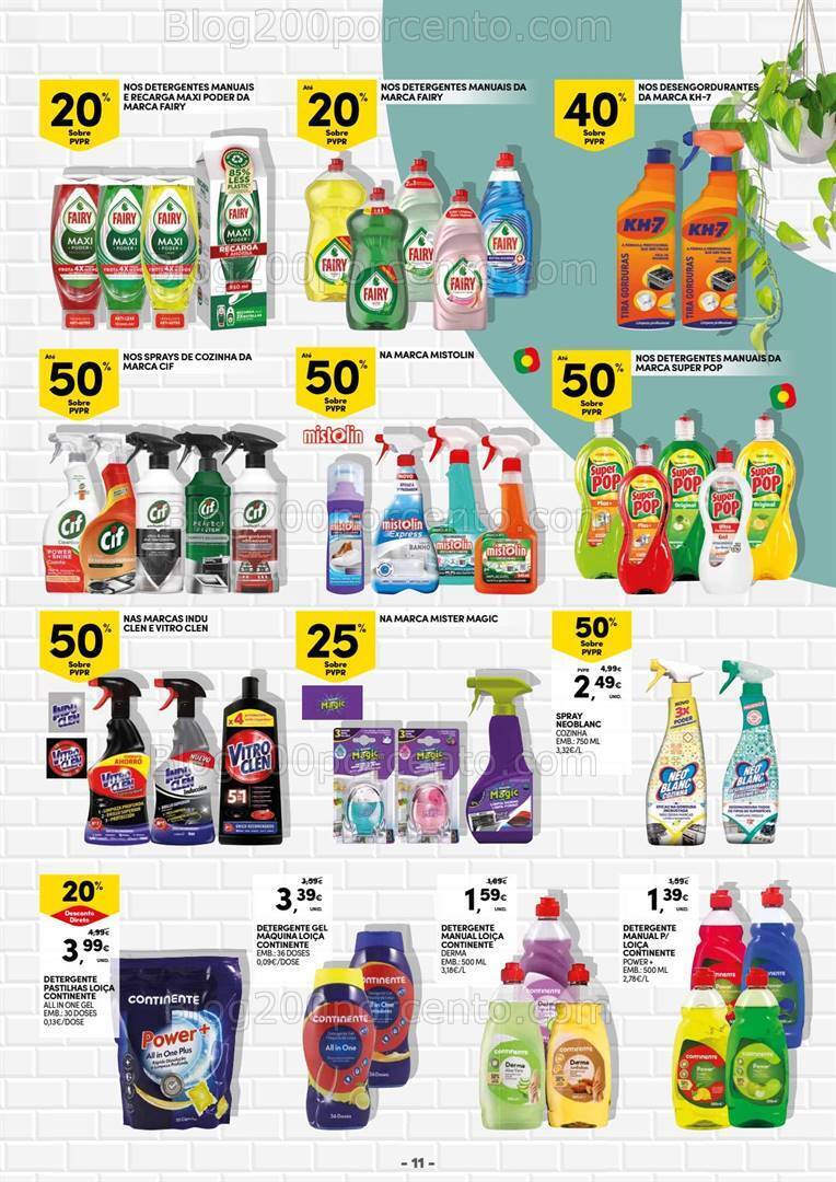Antevisão Folheto CONTINENTE Especial Limpeza Promoções de 2 a 14 janeiro