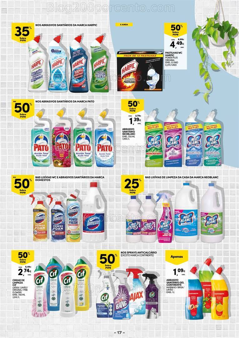 Antevisão Folheto CONTINENTE Especial Limpeza Promoções de 2 a 14 janeiro