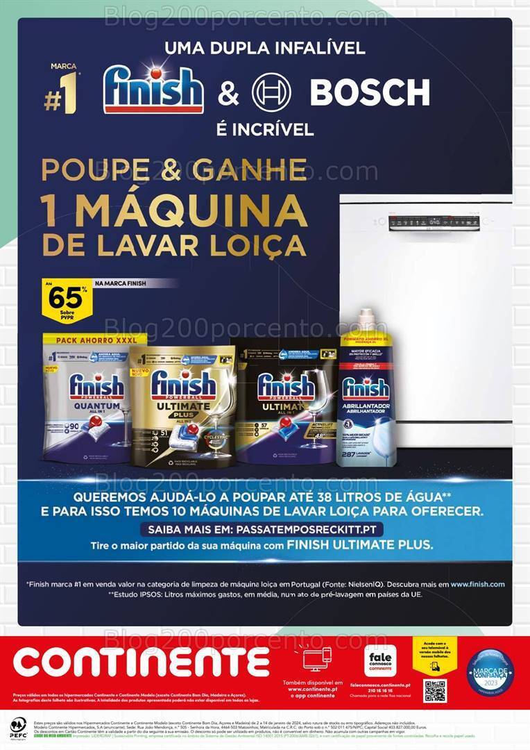 Antevisão Folheto CONTINENTE Especial Limpeza Promoções de 2 a 14 janeiro