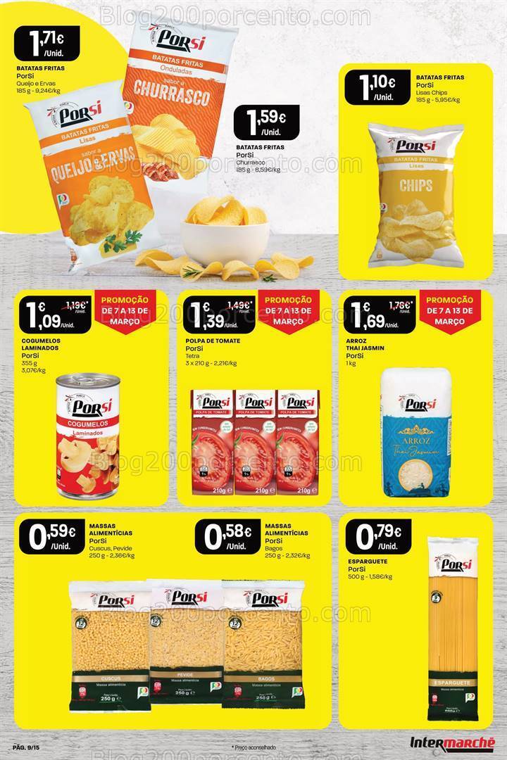 Antevisão Folheto INTERMARCHÉ Porsi Promoções de 7 a 13 março