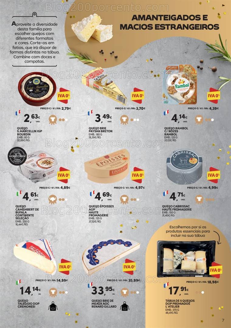Antevisão Folheto CONTINENTE Especial Queijos e Enchidos -21 novembro a 31 dezembro