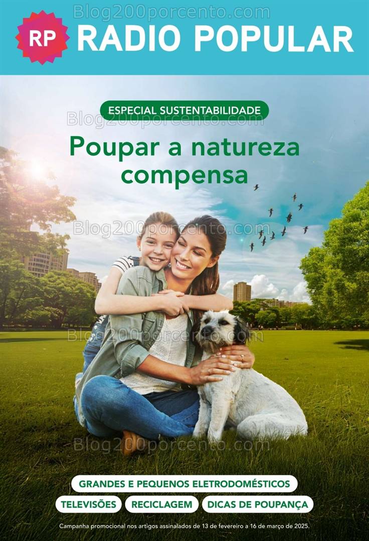 Antevisão Folheto RADIO POPULAR Especial Sustentabilidade - 13 fevereiro a 16 março