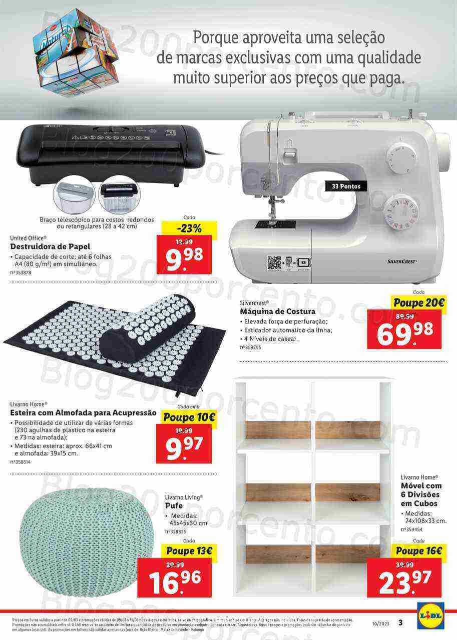 Antevisão Folheto LIDL Bazar Extra Valongo Promoções de 9 a 15 março