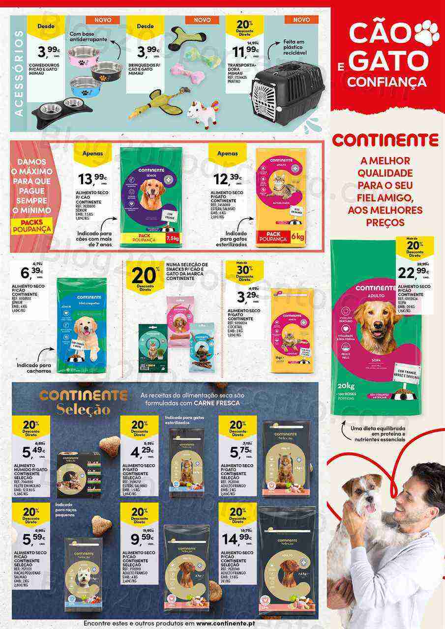 Antevisão Folheto CONTINENTE Feira Animal Promoções de 11 a 23 abril