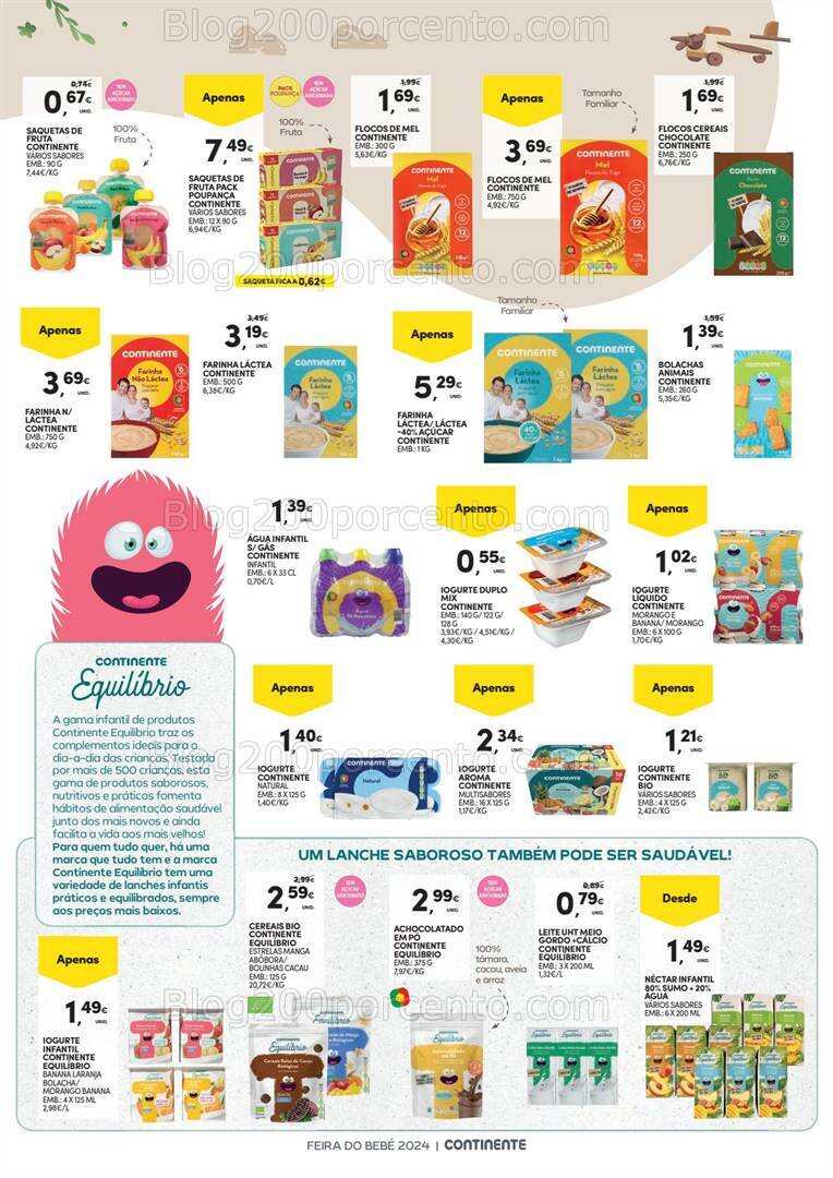 Antevisão Folheto CONTINENTE Feira do Bebé Promoções de 16 a 28 janeiro