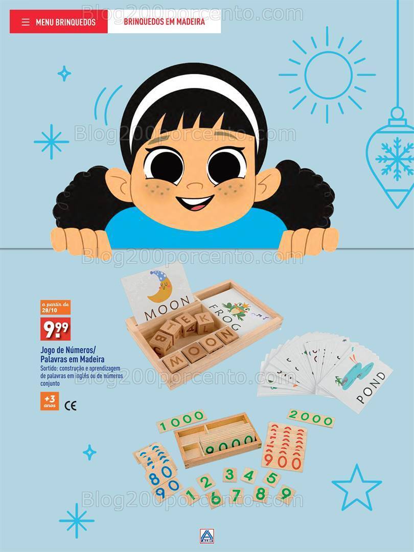 Antevisão Folheto ALDI Brinquedos Natal Promoções até 24 dezembro