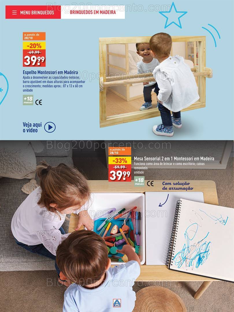 Antevisão Folheto ALDI Brinquedos Natal Promoções até 24 dezembro