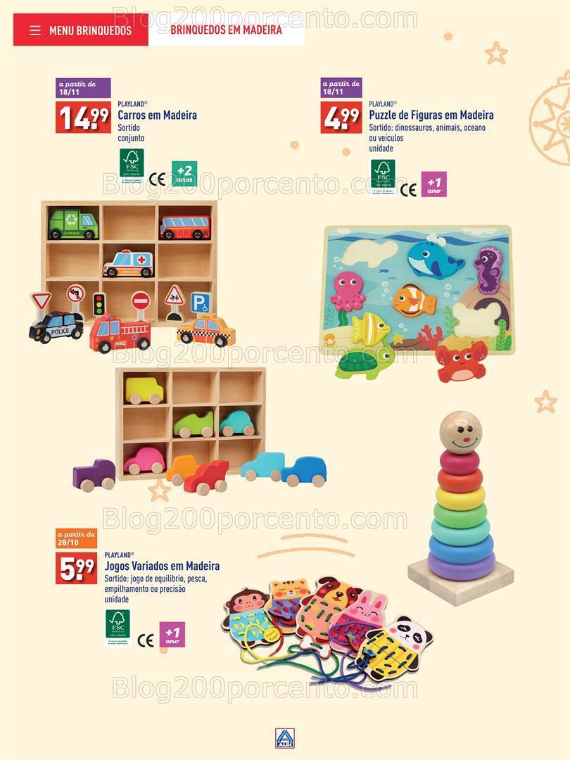 Antevisão Folheto ALDI Brinquedos Natal Promoções até 24 dezembro