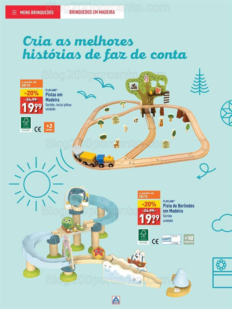 Antevisão Folheto ALDI Brinquedos Natal Promoções até 24 dezembro