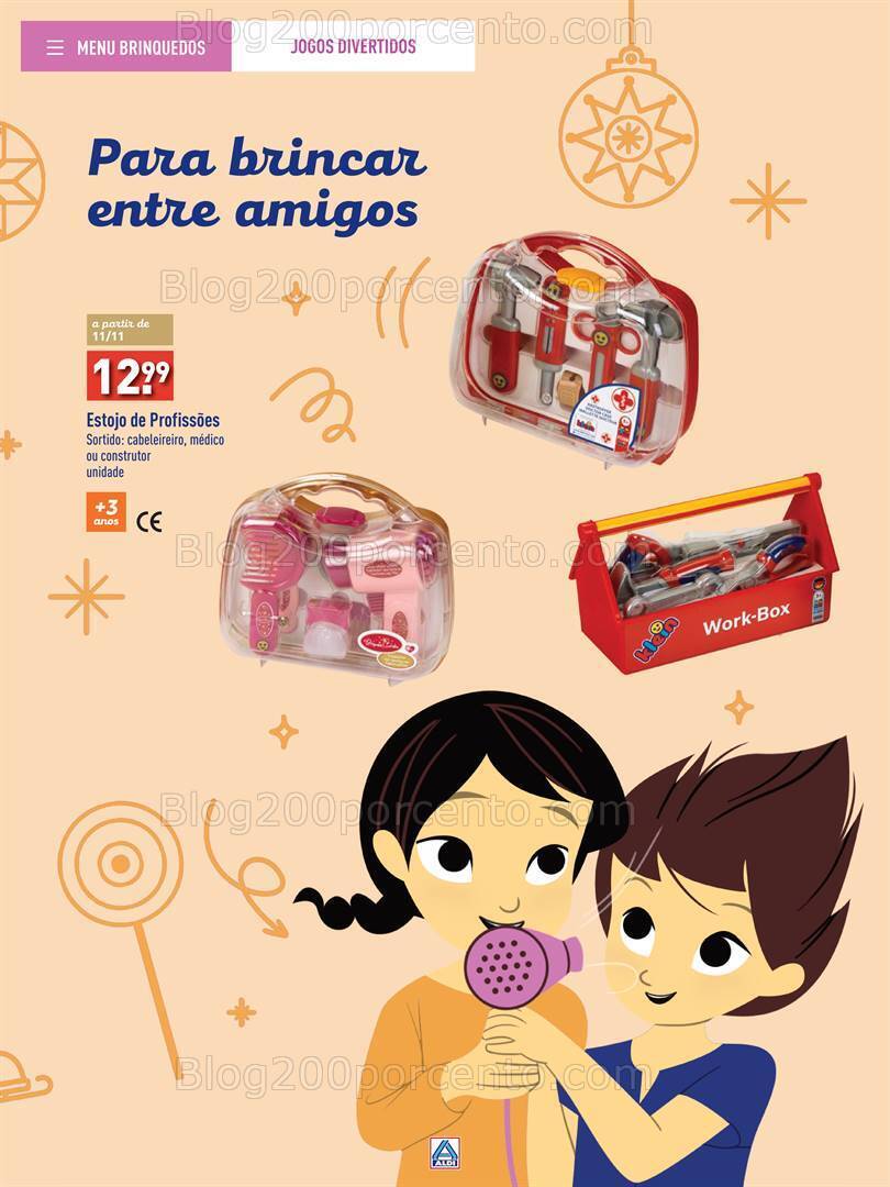 Antevisão Folheto ALDI Brinquedos Natal Promoções até 24 dezembro